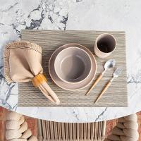 Jogo Americano Copa E Cia Avulso Tramado Prior Natural - 2