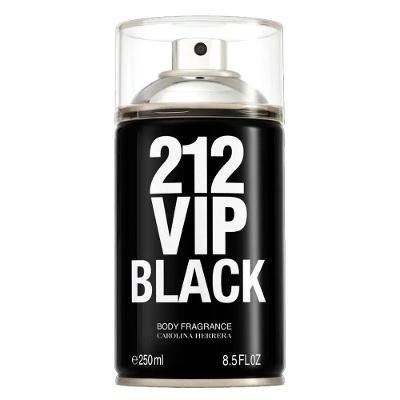 Perfume Carolina Herrera 212 Vip Black Body Spray Masculino 250ml