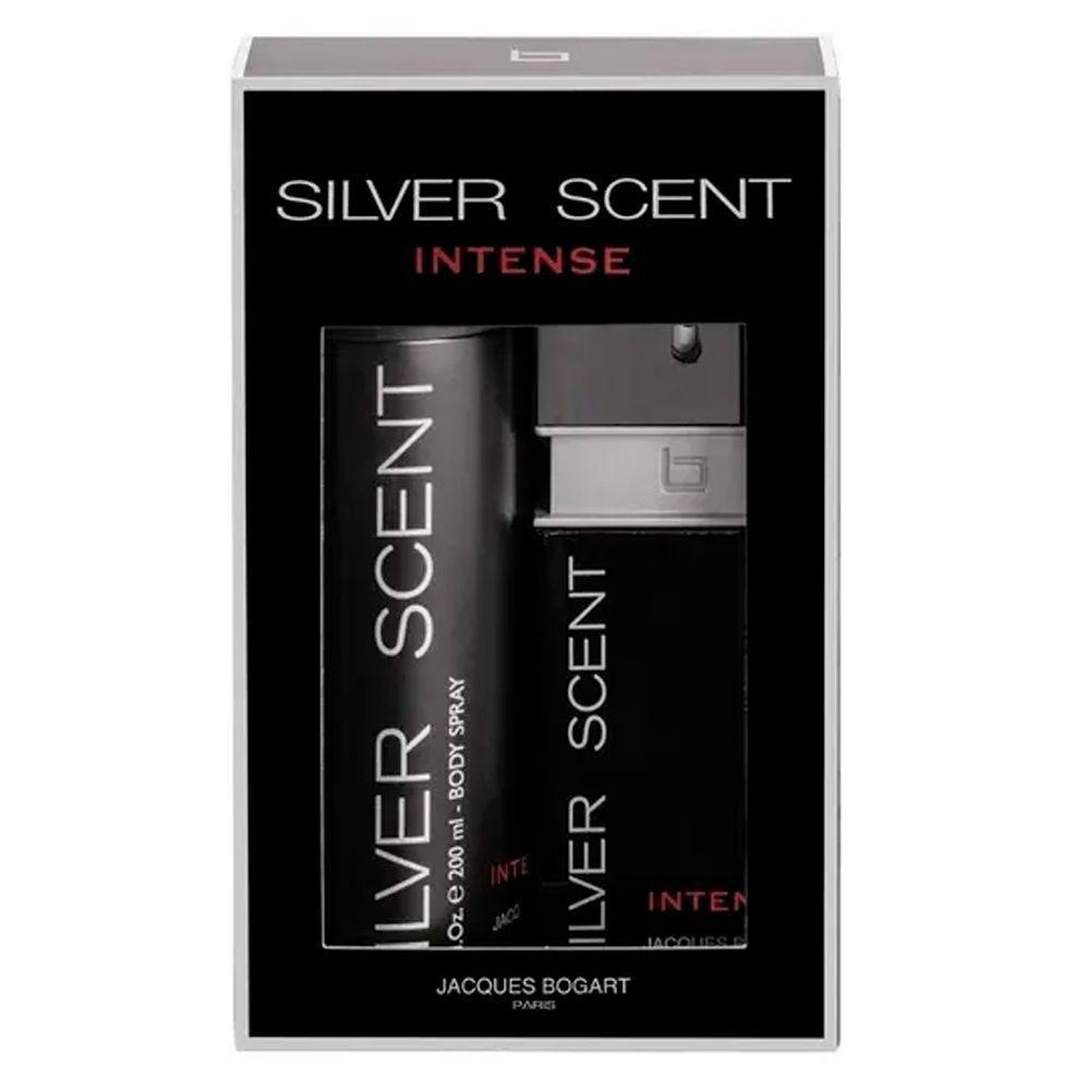 Kit Perfume Silver Scent Intense Jaques Bogart Masculino 100ml + Body Spray 200ml - 2