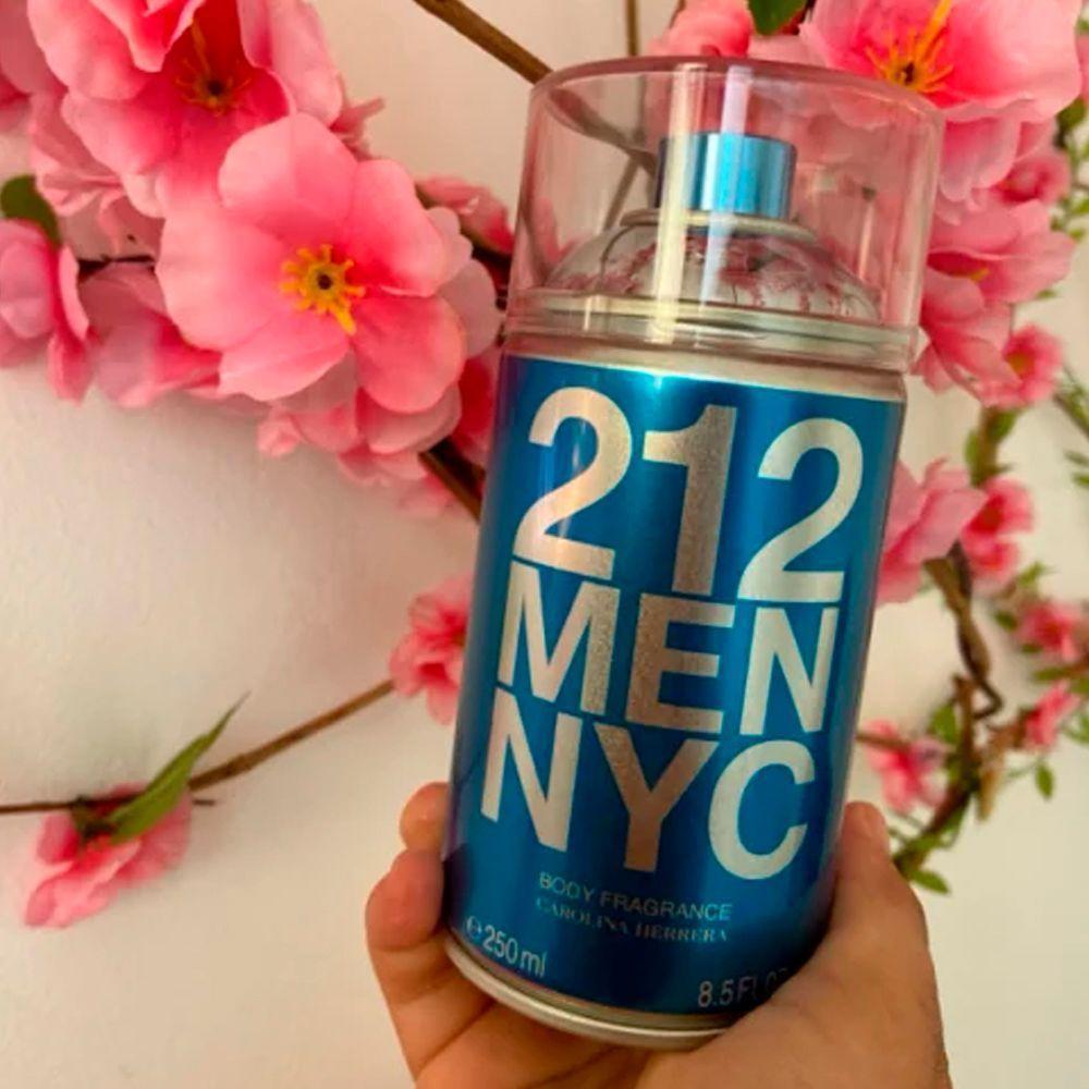 Perfume Carolina Herrera 212 Men Body Spray Masculino 250ml - 2