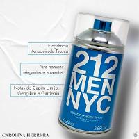 Perfume Carolina Herrera 212 Men Body Spray Masculino 250ml - 5