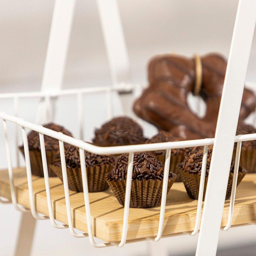 Cesto Duplo Copa E Cia Enjoy Branco - 5