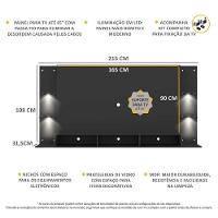 Painel Com Suporte Tv 65´´ E 4 Leds Vegas Premium - 13