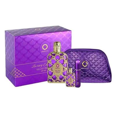 Kit Perfume Velvet Gold Orientica Edp Feminino 80ml + 7,5ml + Necessaire
