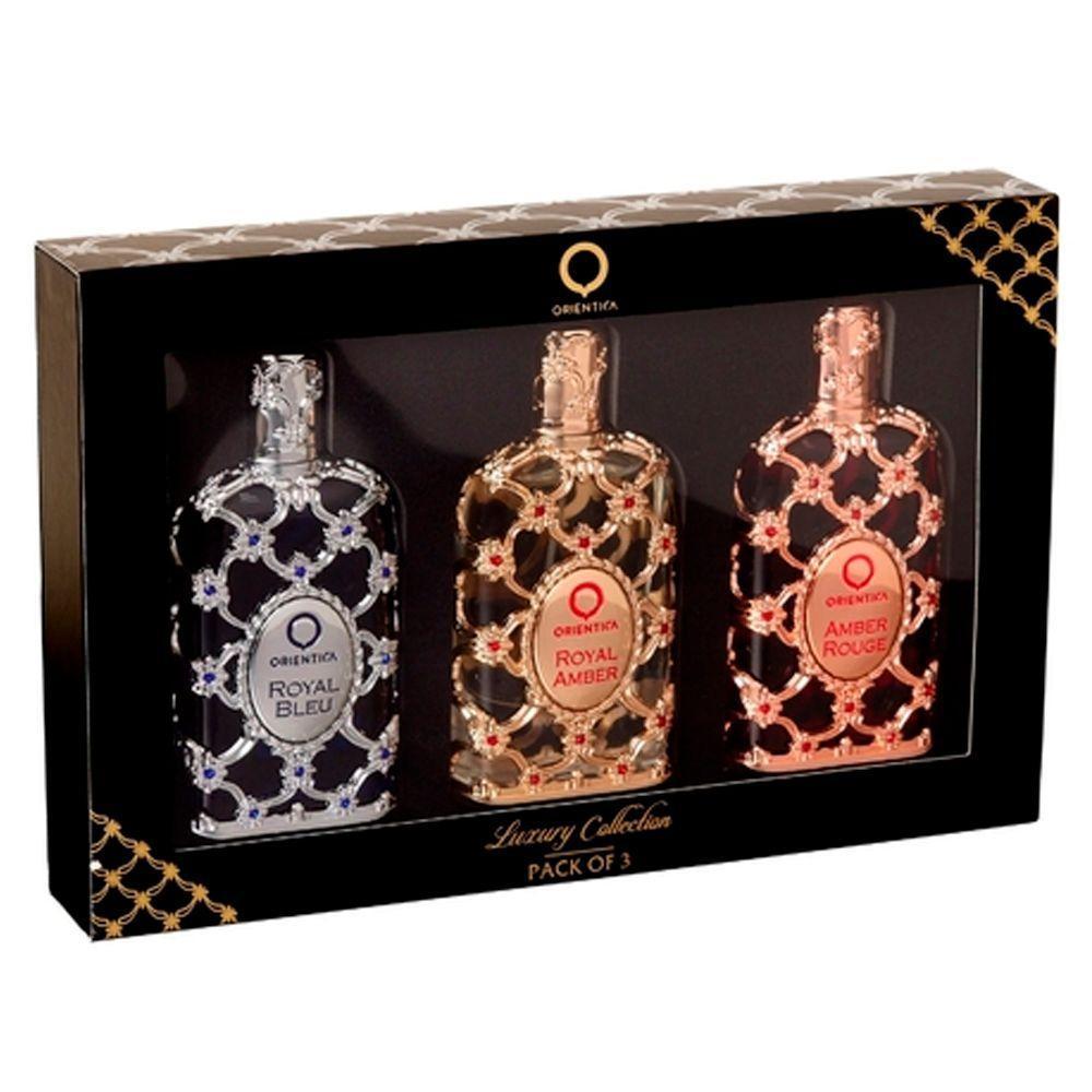 Kit Perfume Orientica Royal Bleu Unissex 30ml + Amber 30ml + Rouge 30ml - 5