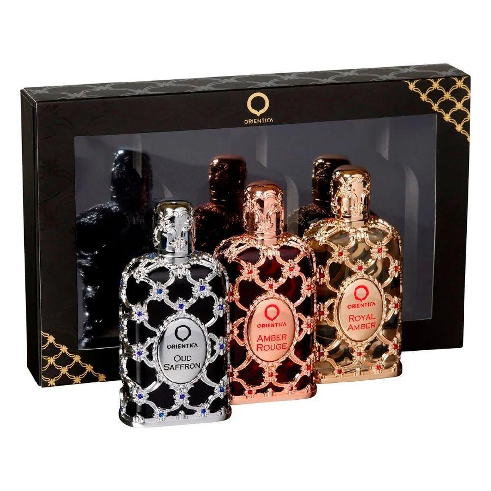 Kit Perfume Orientica Royal Bleu Unissex 30ml + Amber 30ml + Rouge 30ml - 6