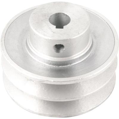 Polia Alumínio 2 Canais Perfil A 80mm Com Furo 14mm - Vonder