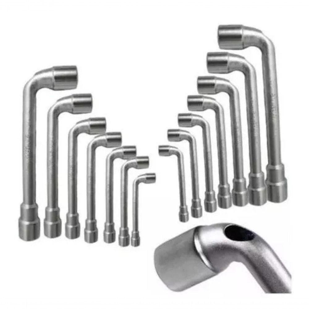 Jogo De Chave L Com Furo - 14 Peças - Fertak - 1