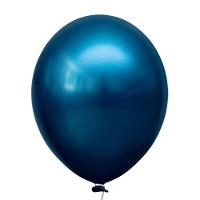 Balão Cromado Alumínio Azul Meia Noite - 9 Polegadas - 25 Un - 1