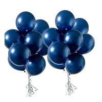 Balão Cromado Alumínio Azul Meia Noite - 9 Polegadas - 25 Un - 2