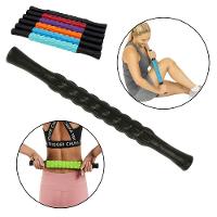 Kit Yoga 5 Peças Com Bastão, Foam Roller, Bola, Faixa Elástica E Bolsa – Alongamento, Treino E Recuperação - Preto - 3