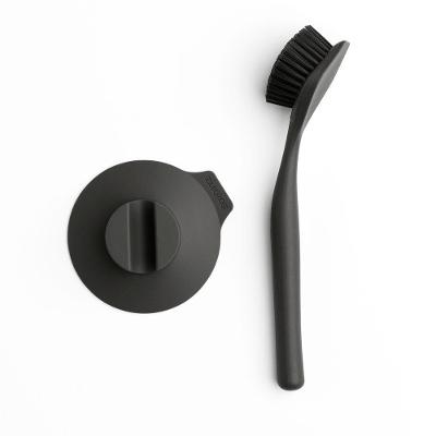 Escova Para Louça Com Suporte Sinkside Brabantia Cinza Escuro
