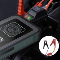 Inflador De Pneus Digital 150psi Com Auxiliar De Partida 500a – Power Bank 10000mah, Usb-c E Lanterna Led Sos - Preto