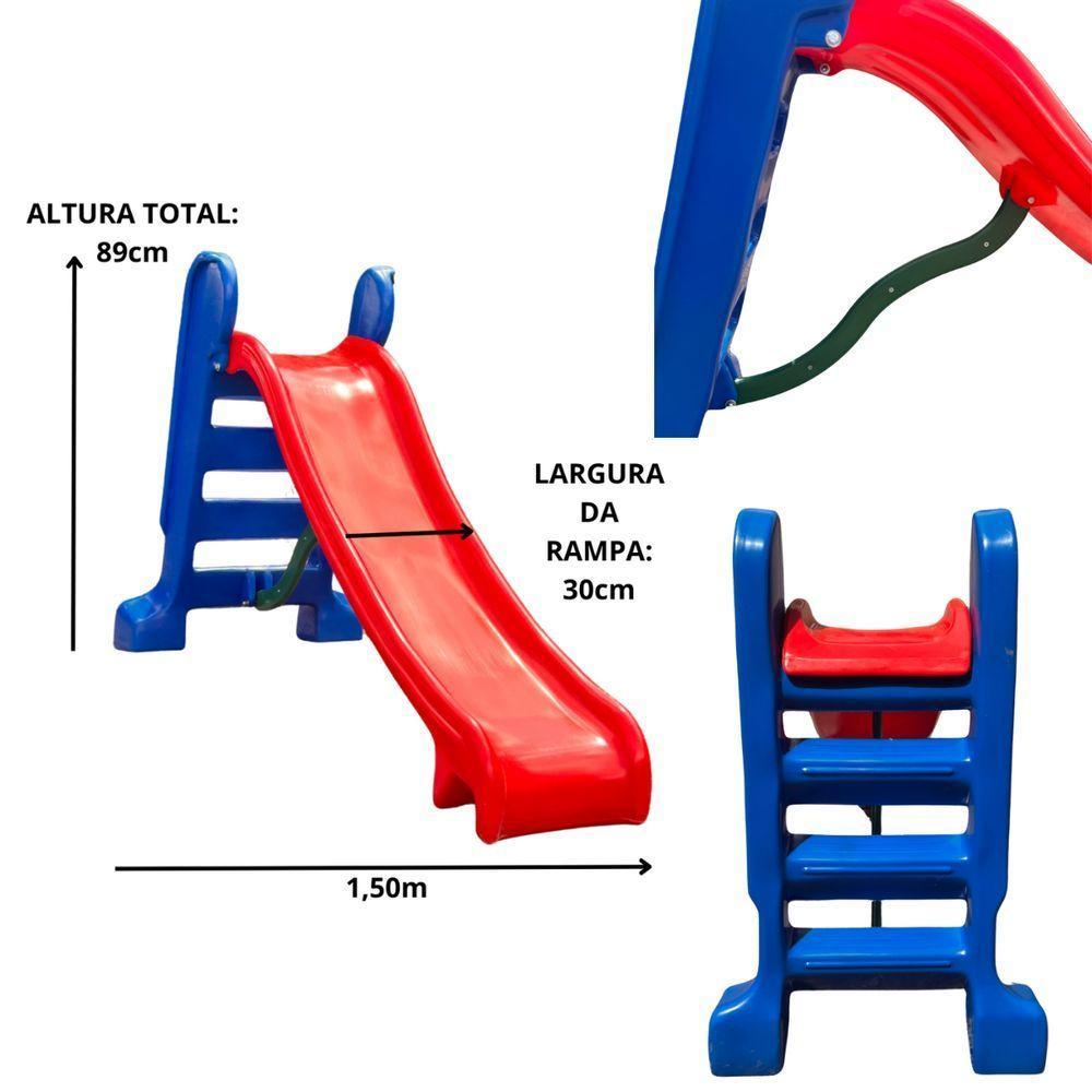 Pula Pula Trampolim 3,05m Escorregador Infantil E Piscina De Bolinhas 1,50m Com 1000 Bolinhas - 4