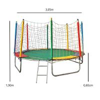 Pula Pula Trampolim 3,05m Escorregador Infantil E Piscina De Bolinhas 1,50m Com 1000 Bolinhas - 2