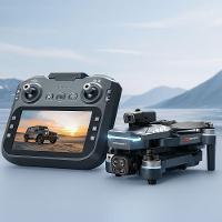 Drone Gt8 4k Hd Dobrável Com Controle Lcd E Estabilização Inteligente – Compacto, Portátil E De Alta Performance - Cinza - 3