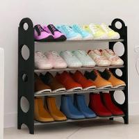 Sapateira Grande Ampliavel 12 Pares Empilhavel Estante Desmontavel 4 Prateleiras Aluminio - 2