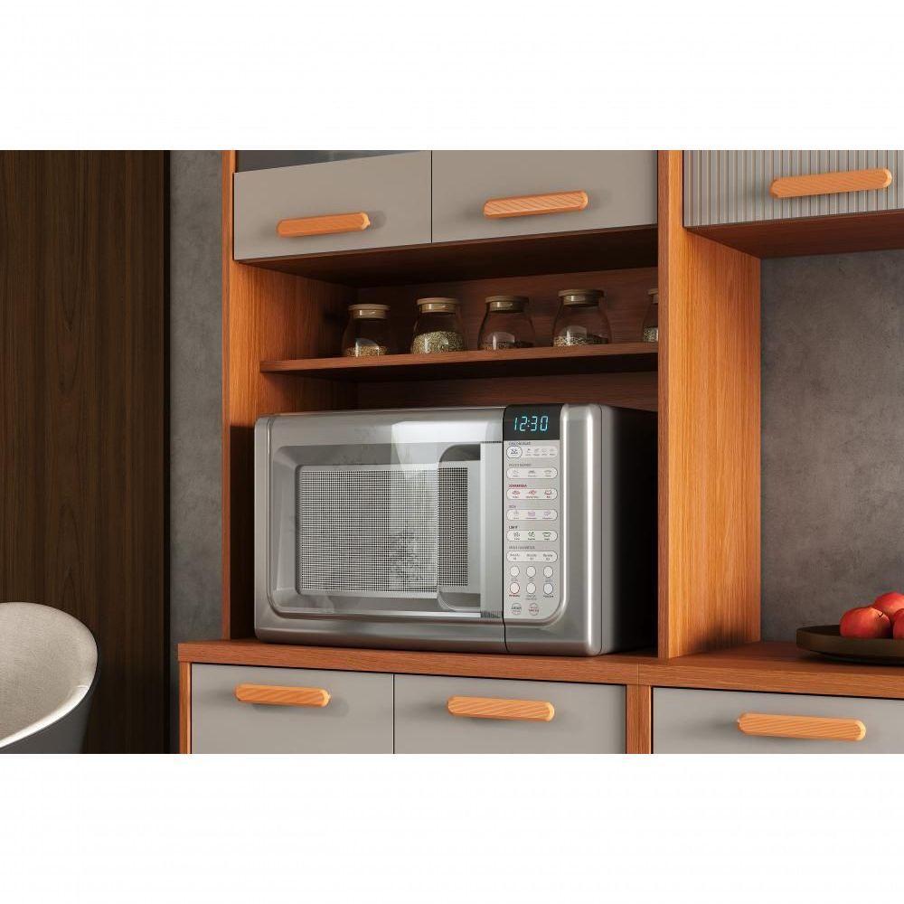 Paneleiro Itatiaia Itafriz 70cm Em Madeira Com 2 Vidros Cinamomo Fendi - 3