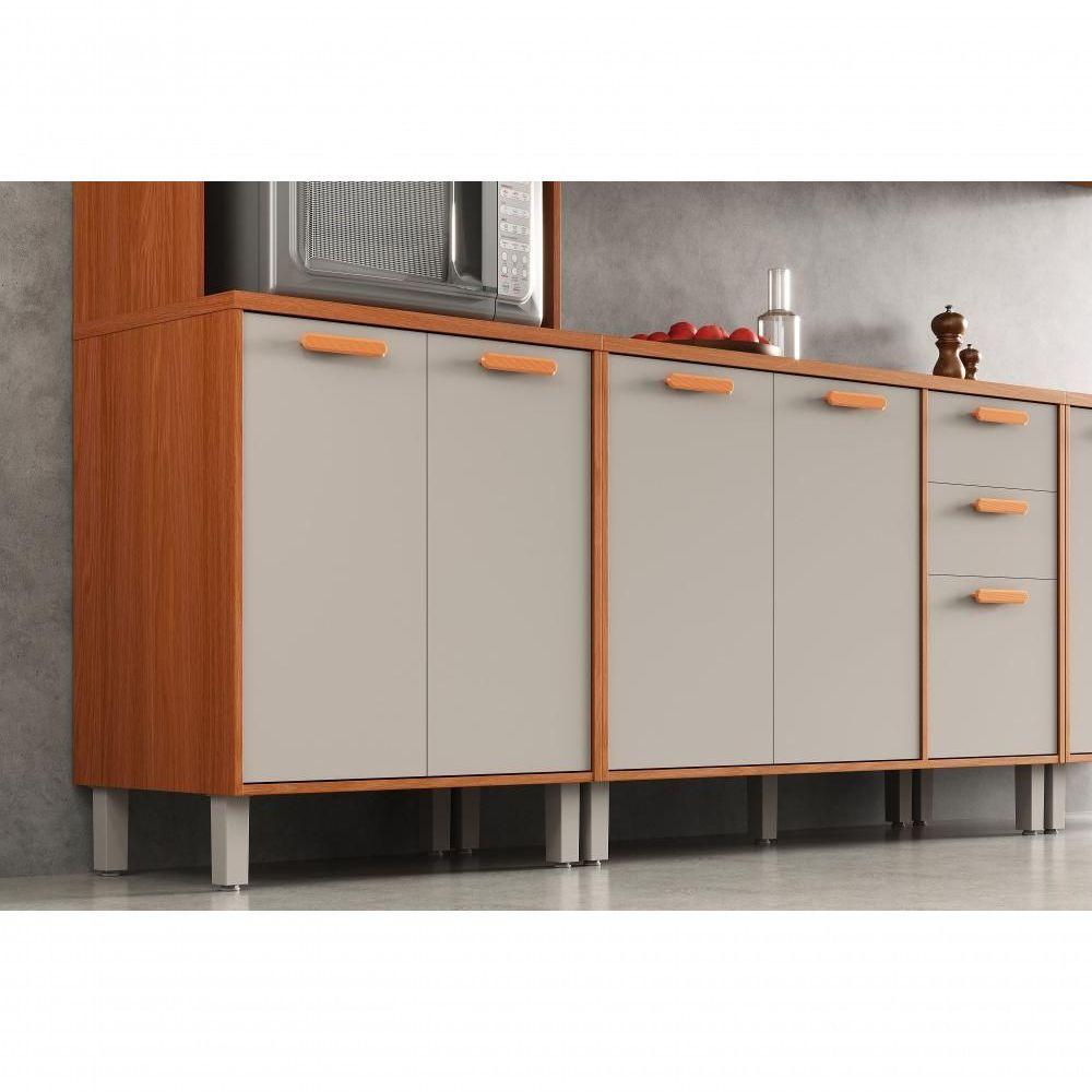 Paneleiro Itatiaia Itafriz 70cm Em Madeira Com 2 Vidros Cinamomo Fendi - 4