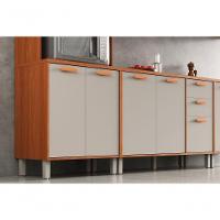 Paneleiro Itatiaia Itafriz 70cm Em Madeira Com 2 Vidros Cinamomo Fendi