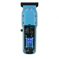 Máquina De Cortar Cabelo Com Led Digital, Lâmina De Precisão, Usb-c E Bateria 180min - Azul - 1