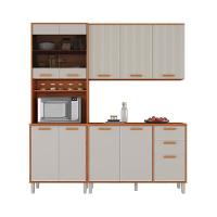 Cozinha Completa Itatiaia 190cm Em Madeira Mdp Com 2 Vidros Cinamomo Fendi Itafriz - 2