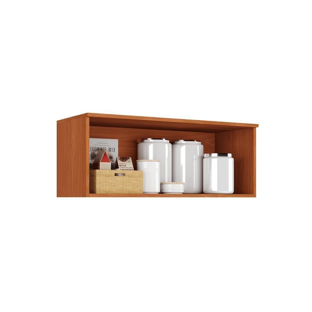 Armário Aéreo Horizontal Itatiaia Itafriz 80cm Em Madeira Cinamomo Fendi - 2