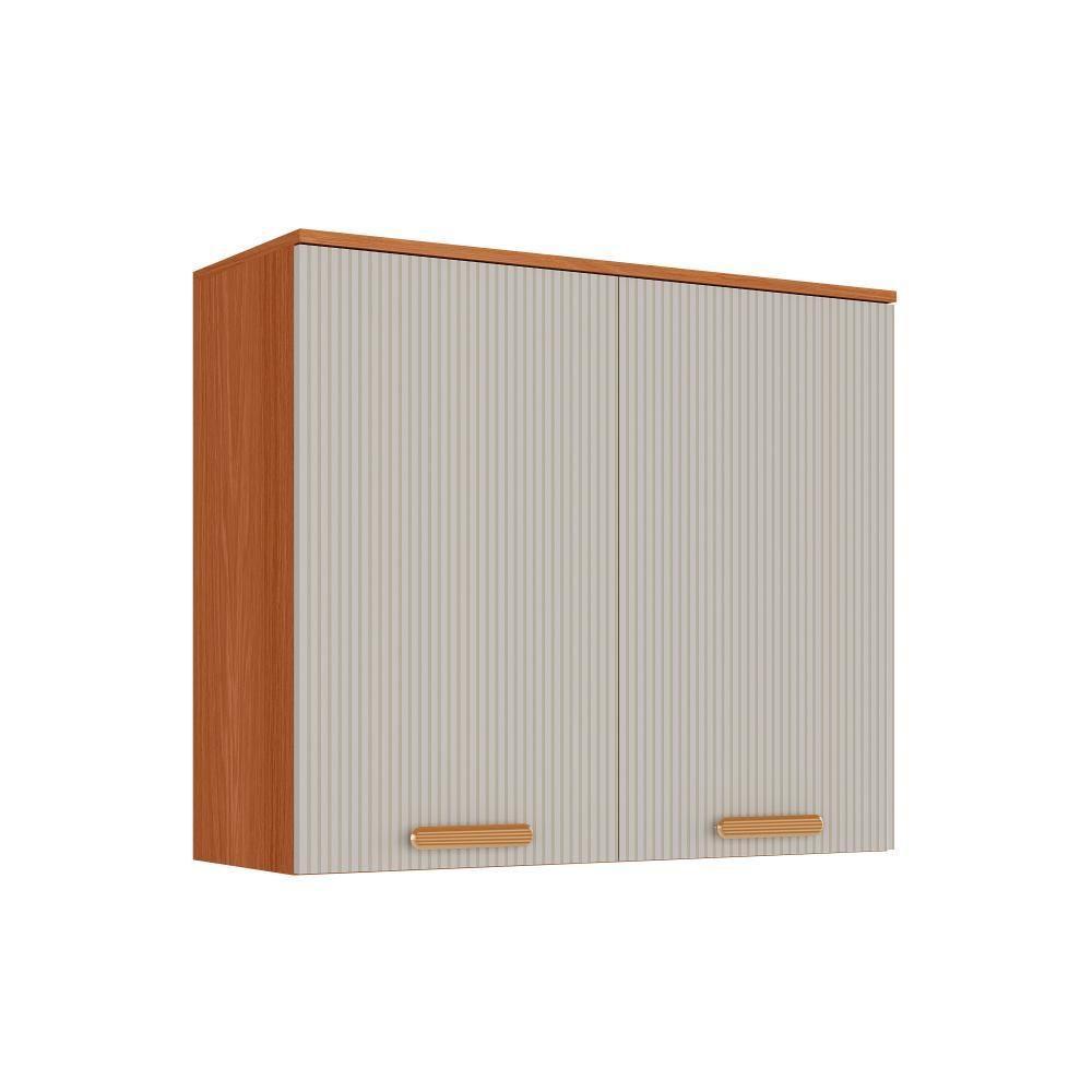 Armário Aéreo Itatiaia Itafriz 80cm Em Madeira Cinamomo Fendi - 1