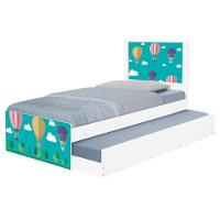 Bicama Juvenil Com Cabeceira Adesivada Balões No Céu - 6