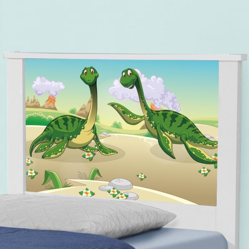 Bicama Juvenil Adesivada Dinossauros Irmãos Com Colchões - 4