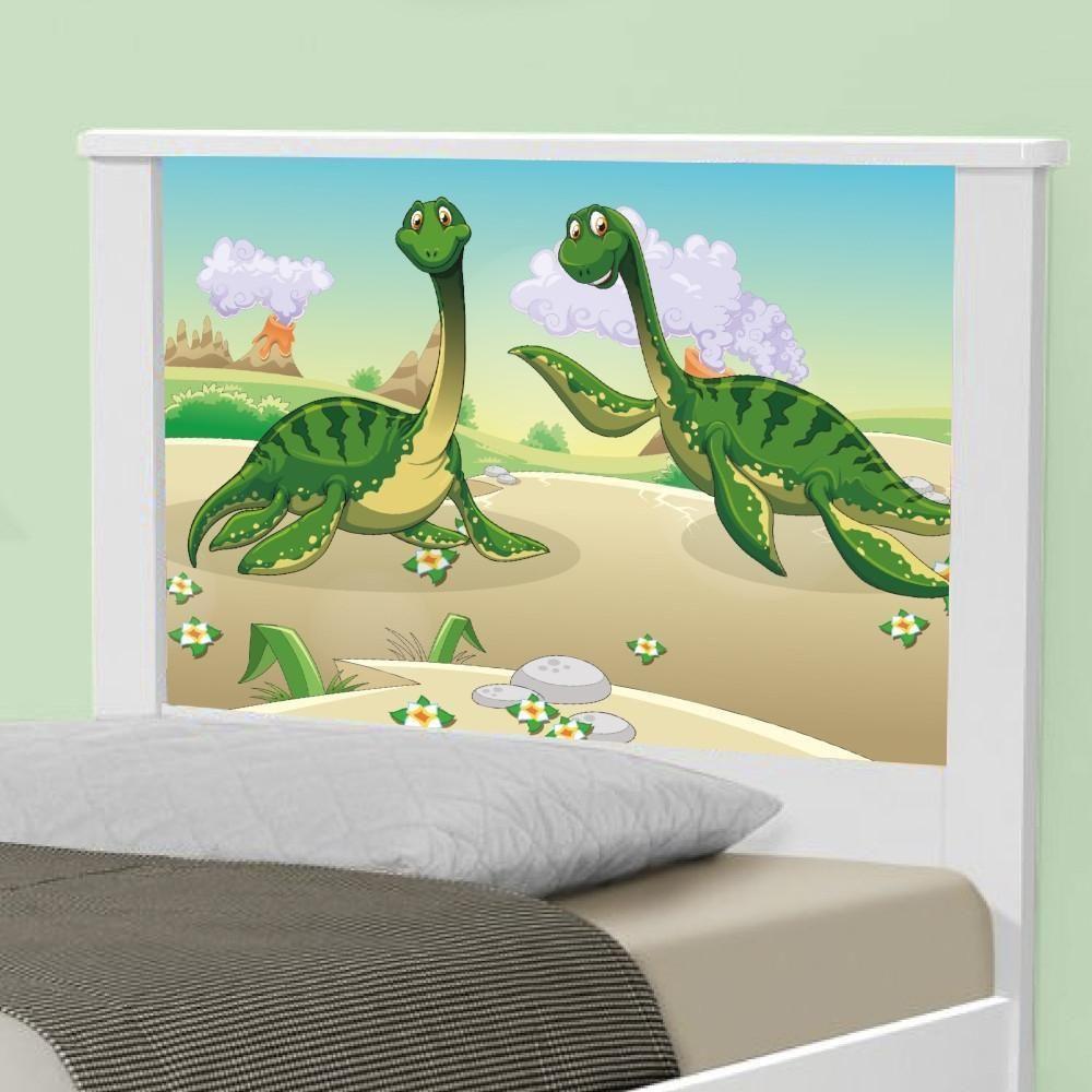 Cama Solteiro Adesivada Casal Dinossauros Com Colchão - 2