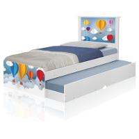 Bicama Juvenil Adesivada Balões Com Colchões - 1