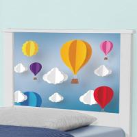 Bicama Juvenil Adesivada Balões Com Colchões