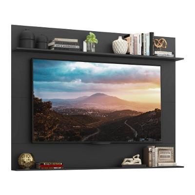 Painel Com Suporte Tv 65" Amsterdã Classic Multimóveis V3424 Preto Preto