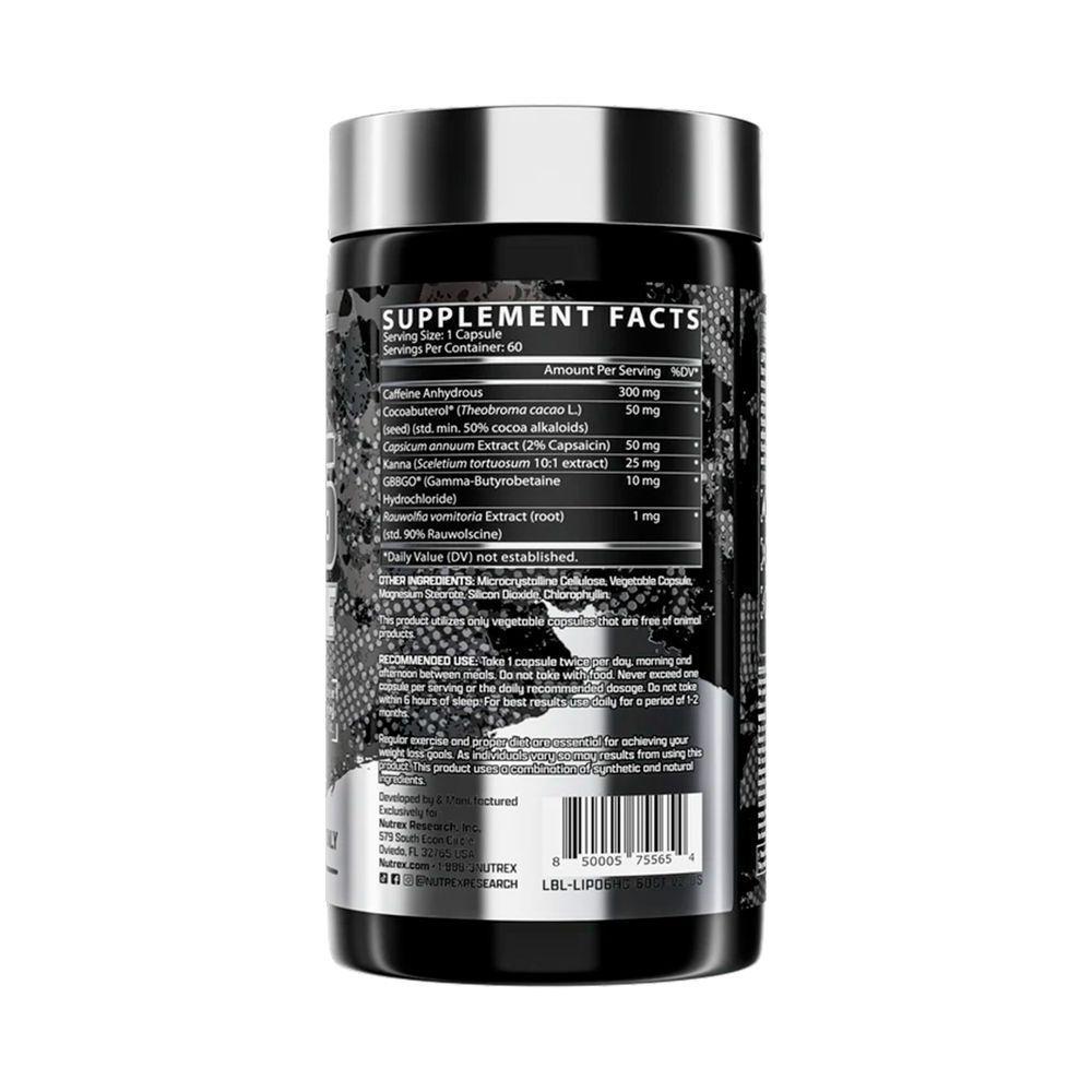 Termogênico Lipo 6 Hardcore 60 Capsulas Nutrex - 2