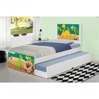 Bicama Juvenil Adesivada Dinossauro Com Colchões - 3