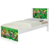 Cama Solteiro Com Cabeceira Adesivada Safari - 6