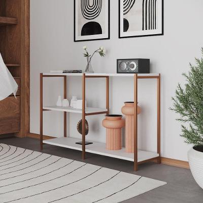 Aparador Industrial Artesania Cobre E Branco 120cm