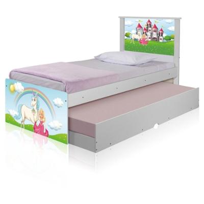 Bicama Juvenil Adesivada Princesa Encantada Com Colchões
