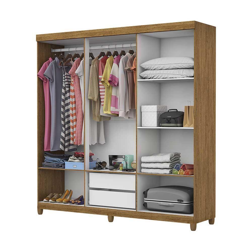 Guarda Roupa R22 6 Portas 2 Gavetas Espelho Carioca Móveis Cinamomo - 4