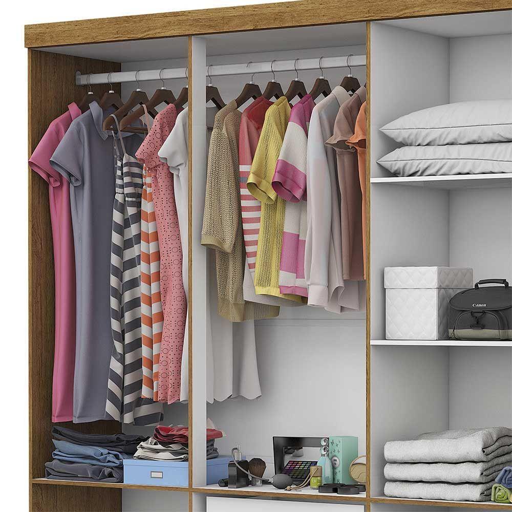 Guarda Roupa R22 6 Portas 2 Gavetas Espelho Carioca Móveis Cinamomo - 9