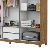 Guarda Roupa R22 6 Portas 2 Gavetas Espelho Carioca Móveis Cinamomo - 6