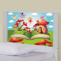 Bicama Juvenil Adesivada Mundo Das Fadinhas Com Colchões