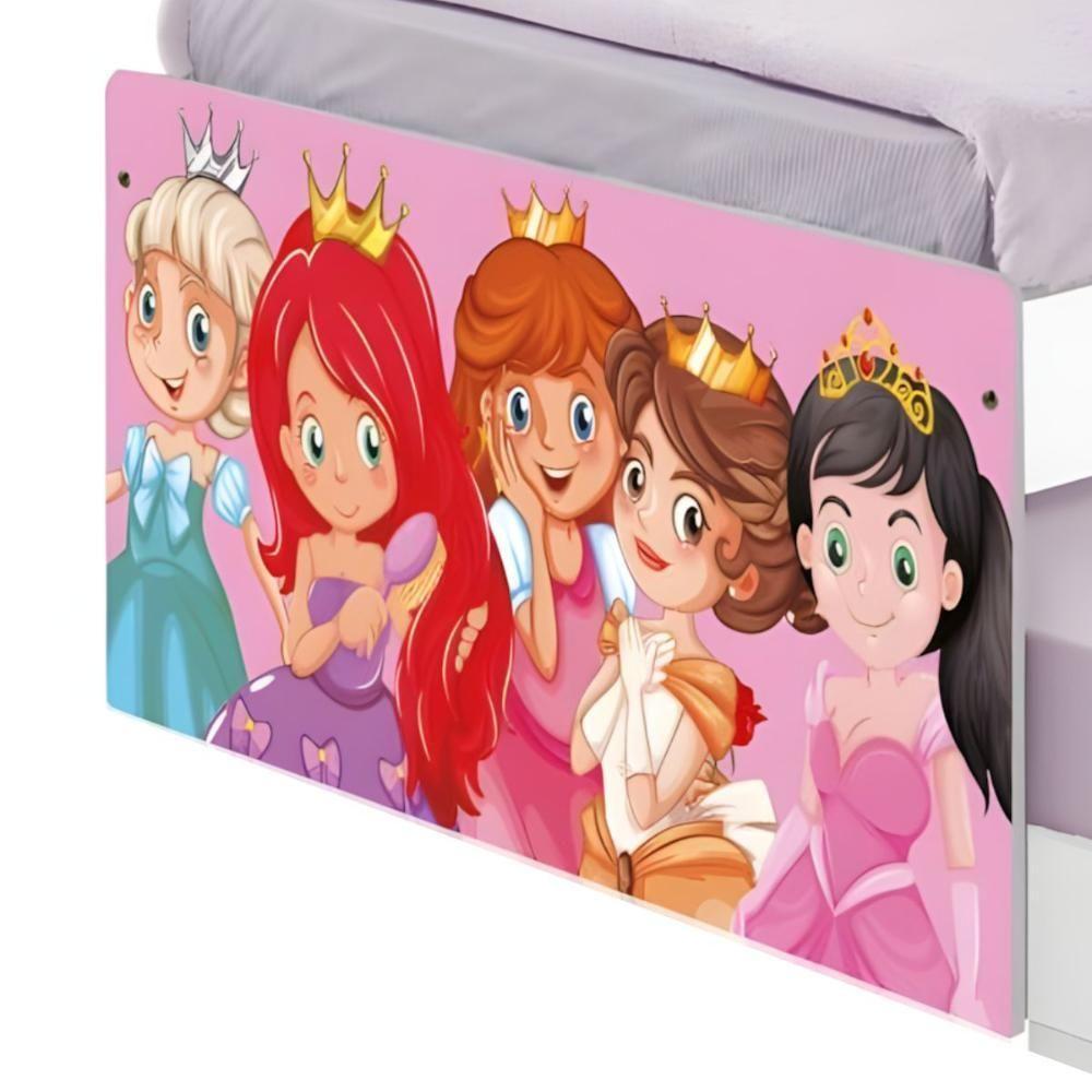Bicama Juvenil Com Cabeceira Adesivada Princesinhas - 4