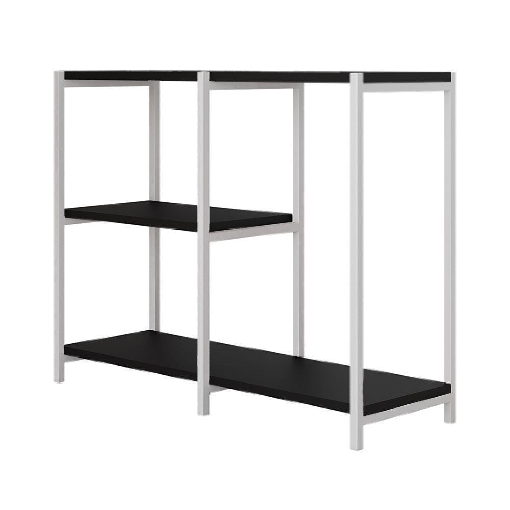 Aparador Industrial Artesania Branco E Preto 95cm - 1