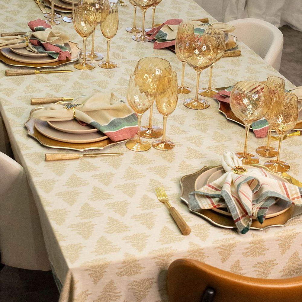 Guardanapo Copa E Cia Avulso Holiday Natural Com Listras - 2