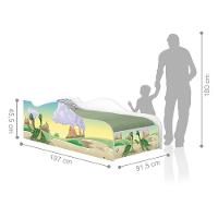 Cama Fun Dinossauro Irmãos Solteiro Com Colchão - 3