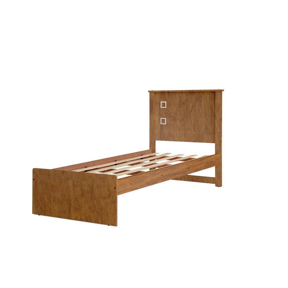 Cama Solteiro Alicante Mel Com Auxiliar Com Cabeceira - 2