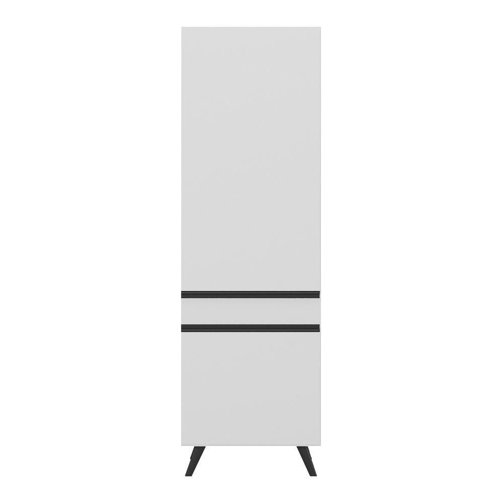 Paneleiro 2 Portas 62cm Veneza Multimóveis V3739 Branco/preto Branco/preto - 2