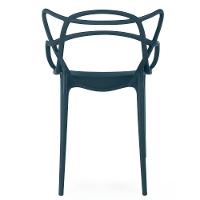 Kit 8 Cadeiras De Jantar Allegra Design Empilhável - Azul Marinho - 7